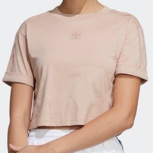 Adidas Cropped T-Shirt - Medium